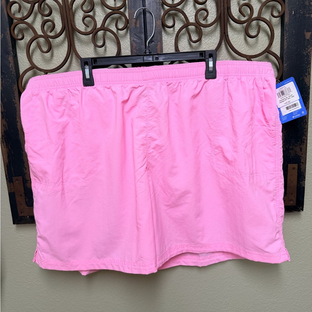 Columbia Light Pink Sandy River Water Repellent Athletic Shorts - Picture 4 of 10